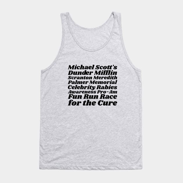 Dunder Miflin Fun Run Tank Top by The_Black_Dog